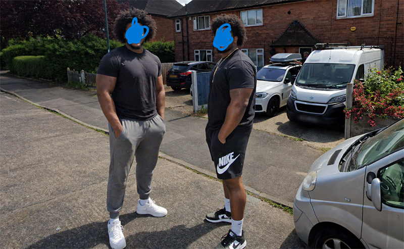 Staged residence intimidation image